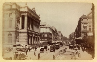 La ciudad de Marsella y sus alrededores alrededor de 1885-1890: Perspectiva de Rue Canebiere y Rue de Noailles, Colección Privada de Anonymous Anonymous