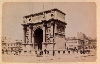 La ciudad de Marsella y sus alrededores alrededor de 1885-1890: el Arco de Triunfo, Colección privada de Anonymous Anonymous