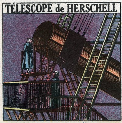 Los primeros instrumentos ópticos: telescopio de William Herschel (Friedrich Wilhelm Herschel) de Anonymous Anonymous