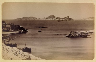 La ciudad de Marsella y sus alrededores alrededor de 1885-1890: el castillo de If y las islas, colección privada de Anonymous Anonymous