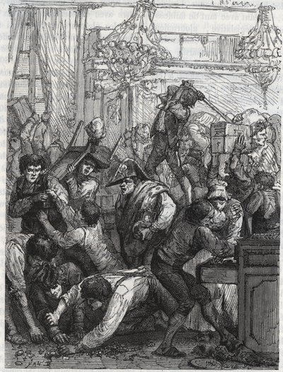 Robo del guardamuebles (actual Hotel de la Marine, Place de la Concorde) - Robo en la semana del 11 al 17 de septiembre de 1792 por una banda encargada por Paul Miette, de una parte de los Diamantes, en el hotel du Garde-Meuble de la Couronne, París de Anonymous Anonymous