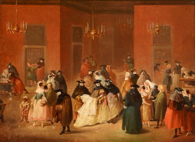 Tema del Carnaval veneciano, Casa de juego (Il Ridotto) de Anonymous Anonymous