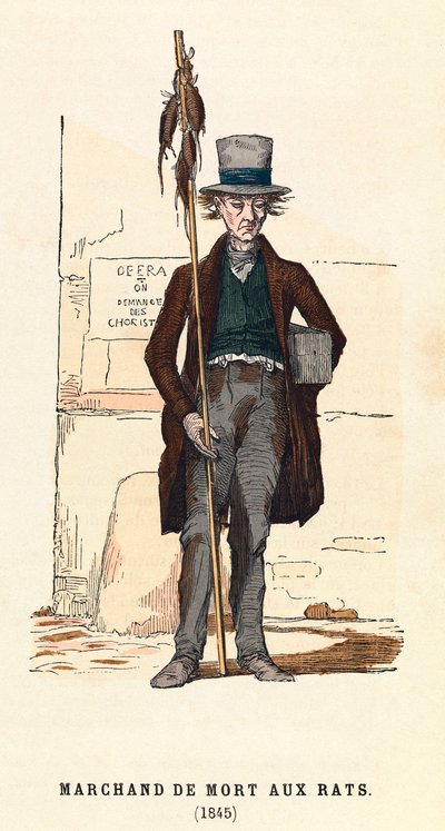 Un vendedor de veneno para ratas en París en 1845 de Anonymous Anonymous