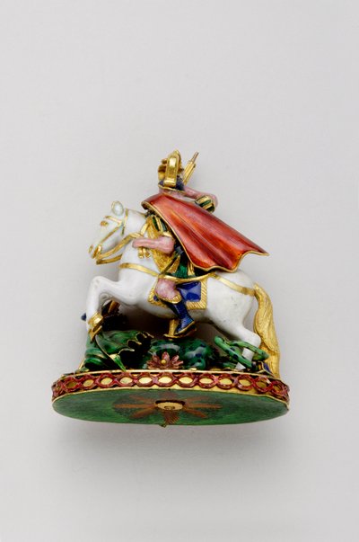 Reino Unido - Orden de la Jarretera: Gran Jorge - Reverso - Finales del siglo XVIII - Oro y esmaltes - H 4.7 cm; W 4 cm; Peso: 48 g - Colección privada de Anonymous Anonymous