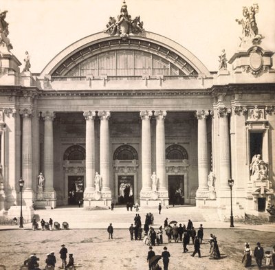 Exposición Universal de 1900 en París: Entrada del Grand Palais - colección privada de Anonymous Anonymous