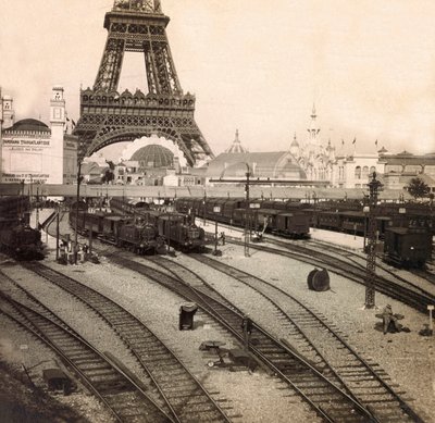 Exposición Universal de 1900 - Exposición Universal de 1900 en París: La estación del Campo de Marte - colección privada de Anonymous Anonymous