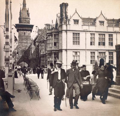 Exposición Universal de 1900 - Exposition Universelle de 1900 en París: La rue des Nations, colección privada de Anonymous Anonymous