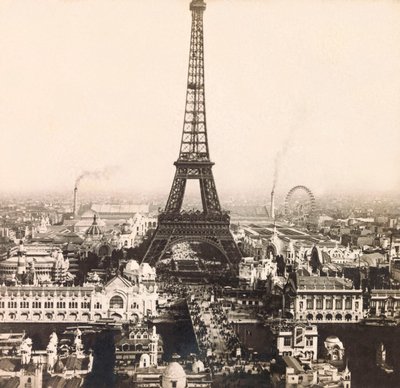 Exposición Universal de 1900 en París: Vista panorámica del Campo de Marte - colección privada de Anonymous Anonymous