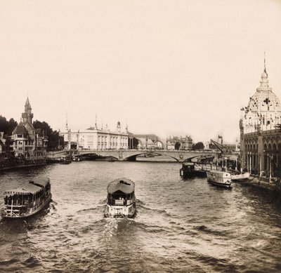 Exposición Universal de 1900 en París: El puente del Alma - colección privada de Anonymous Anonymous