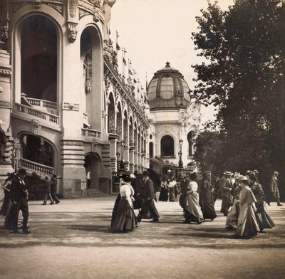 Exposición Universal de 1900 en París: Vista tomada en el Campo de Marte - colección privada de Anonymous Anonymous