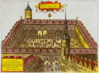 Vista de la Bolsa de Valores de Amberes, fundada en 1531, Colección Privada de Anonymous Anonymous
