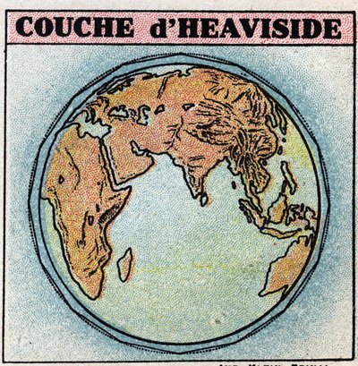 Telegrafía inalámbrica: capa de Heaviside, una capa de la atmósfera terrestre que contiene electrones, en un estado más o menos libre de Anonymous Anonymous