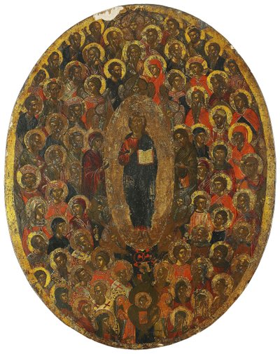 Deesis, siglo XVII de Anonymous Russian icon painter