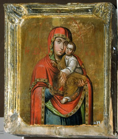 Icono de la Madre de Dios de Kiev-Bratskaya, siglo XVIII de Anonymous Russian icon painter