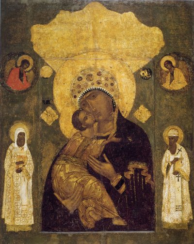 Madre de Dios de Volokolamsk, siglo XVI de Anonymous Russian icon painter