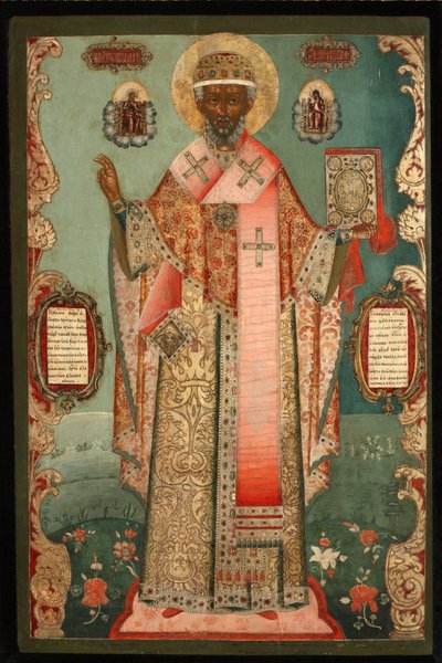 San Nicolás de Zaraysk, principios del siglo XVIII de Anonymous Russian icon painter