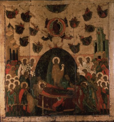 La Dormición de la Virgen, ca 1479 de Anonymous Russian icon painter