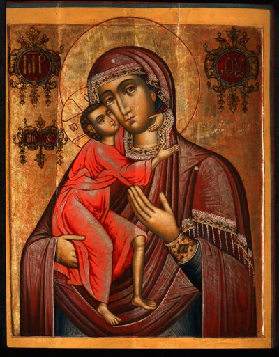 La Madre de Dios Feodorovskaya, siglo XVII de Anonymous Russian icon painter
