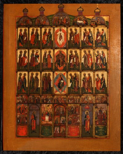 El iconostasio, principios del siglo XIX de Anonymous Russian icon painter