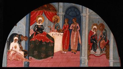 La Natividad de la Virgen de Anonymous Russian icon painter