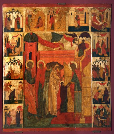 La Presentación de la Virgen María de Anonymous Russian icon painter