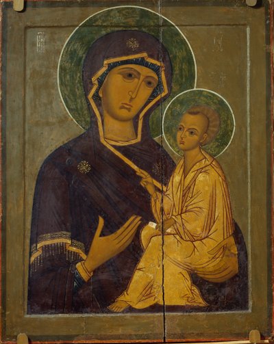 La Virgen de Tikhvin, siglo XVI de Anonymous Russian icon painter