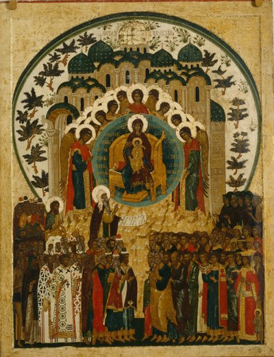 El ser digno, 1497 de Anonymous Russian icon painter