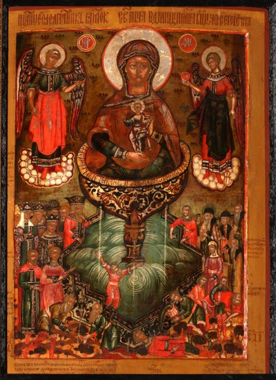 Theotokos Fuente de Vida de Anonymous Russian icon painter