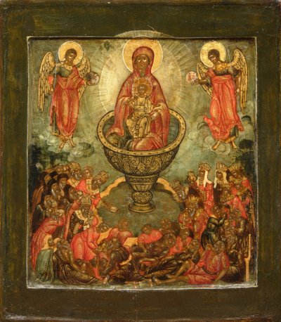 Theotokos Fuente de Vida, finales del siglo XVII de Anonymous Russian icon painter