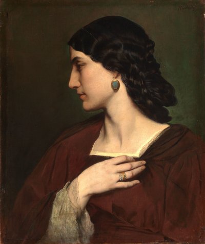 Retrato de Nanna Risi de Anselm Feuerbach