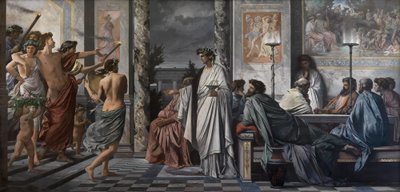 El banquete de Platón de Anselm Feuerbach
