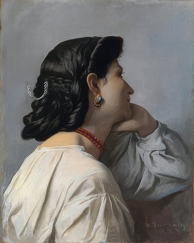 Ifigenia (Cabeza de estudio) de Anselm Feuerbach