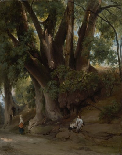 Treescape italiano (carretera en Albano) de Anselm Feuerbach