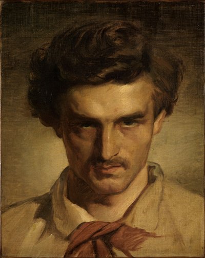 Autorretrato juvenil de Anselm Feuerbach