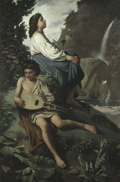 Recuerdo de Tívoli, 1866-1867 de Anselm Feuerbach