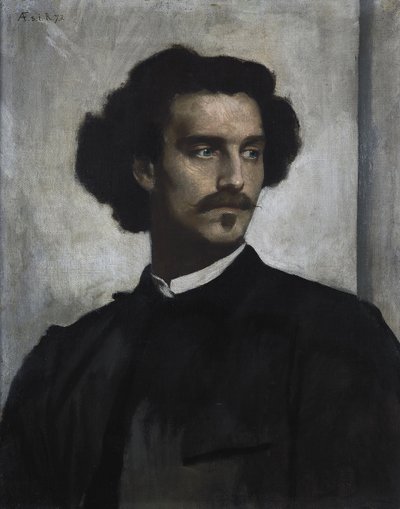 Autorretrato, 1873 de Anselm Feuerbach