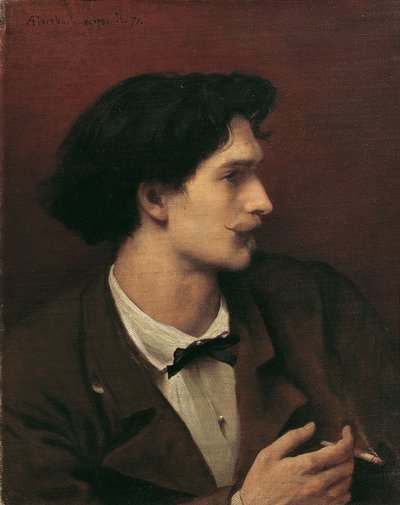 Autorretrato con cigarrillo de Anselm Feuerbach