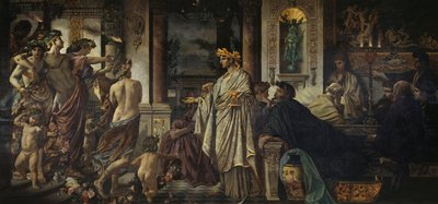 El Simposio Segunda Versión, ca 1871-1874 de Anselm Feuerbach