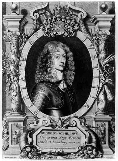 Retrato de Jorge Guillermo, Elector de Brandeburgo (1595-1640), grabado por Petr de Iode de Anselmus van Hulle