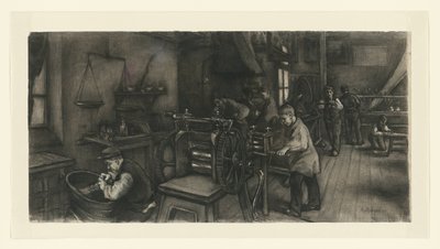 Taller en la fábrica de plata de Anthon Gerhard Alexander van Rappard