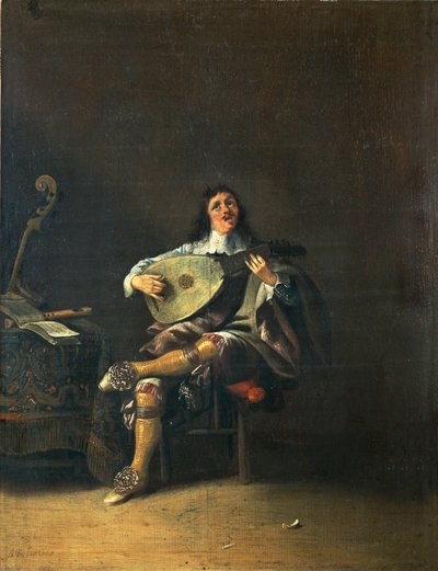 Los cinco sentidos: oído ... de Anthonie (1601-73) Palamedesz