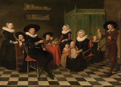 Retrato de familia (óleo sobre lienzo) de Anthonie (1601 73) Palamedesz