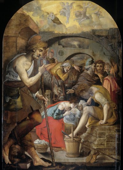 La adoración de los pastores de Anthonie Blocklandt
