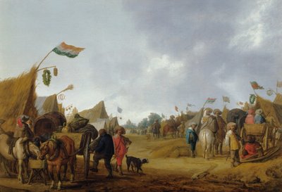 Un campamento militar, 1634 de Anthonie Palamedesz
