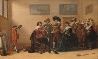 Feliz compañía en una habitación de Anthonie Palamedesz