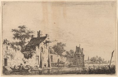 Salida de dos pescadores de Anthonie Waterloo