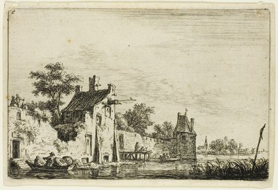 La partida de los dos pescadores de Anthonie Waterloo