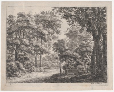 Los bosques recortados, siglo XVII de Anthonie Waterloo