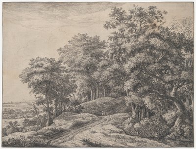 Dos hombres en un hueco, siglo XVII de Anthonie Waterloo