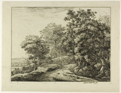 Dos hombres en el hueco de Anthonie Waterloo